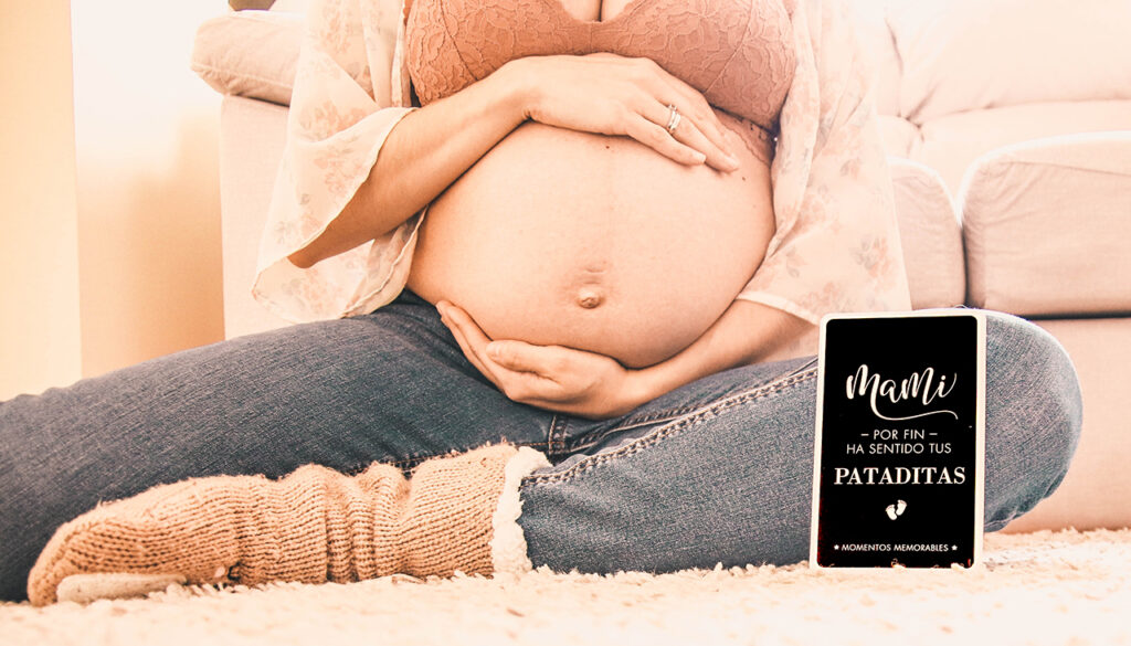 se notan las primeras patadas del bebé