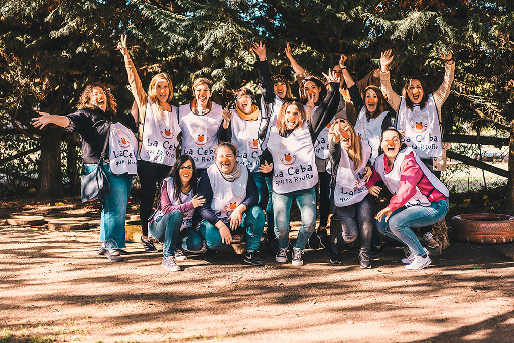 foto divertida con narices de payaso pallapupas